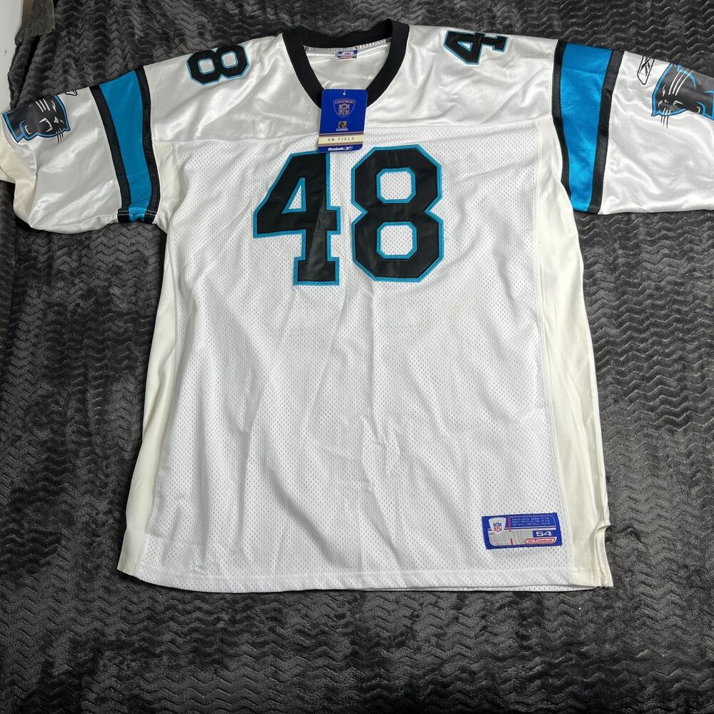 NWT Carolina Panthers Jersey Stephen Davis #48 NFL Size 54 reebok